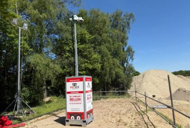 Mobiele tijdelijke camerabewaking beschermt bouwplaats buiten werktijden effectief